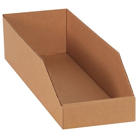 Bsc Preferred 6 x 18 x 4-1/2'' Kraft Bin Boxes, 50PK BUY00030073